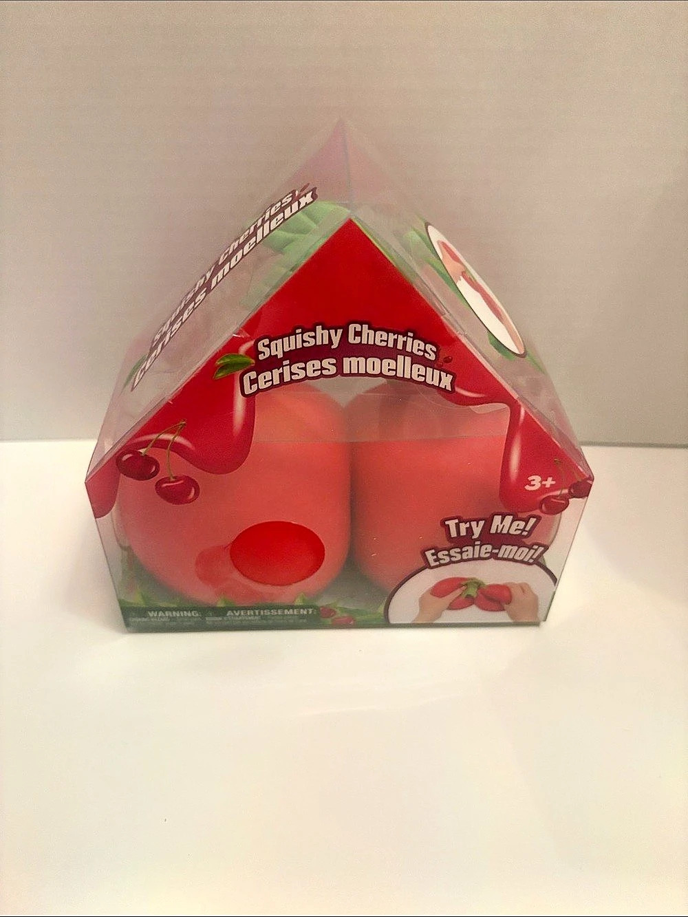 Sunny Days Entertainment Squishy Cherries Cherry Toy NWT. JUMBO. Sealed.